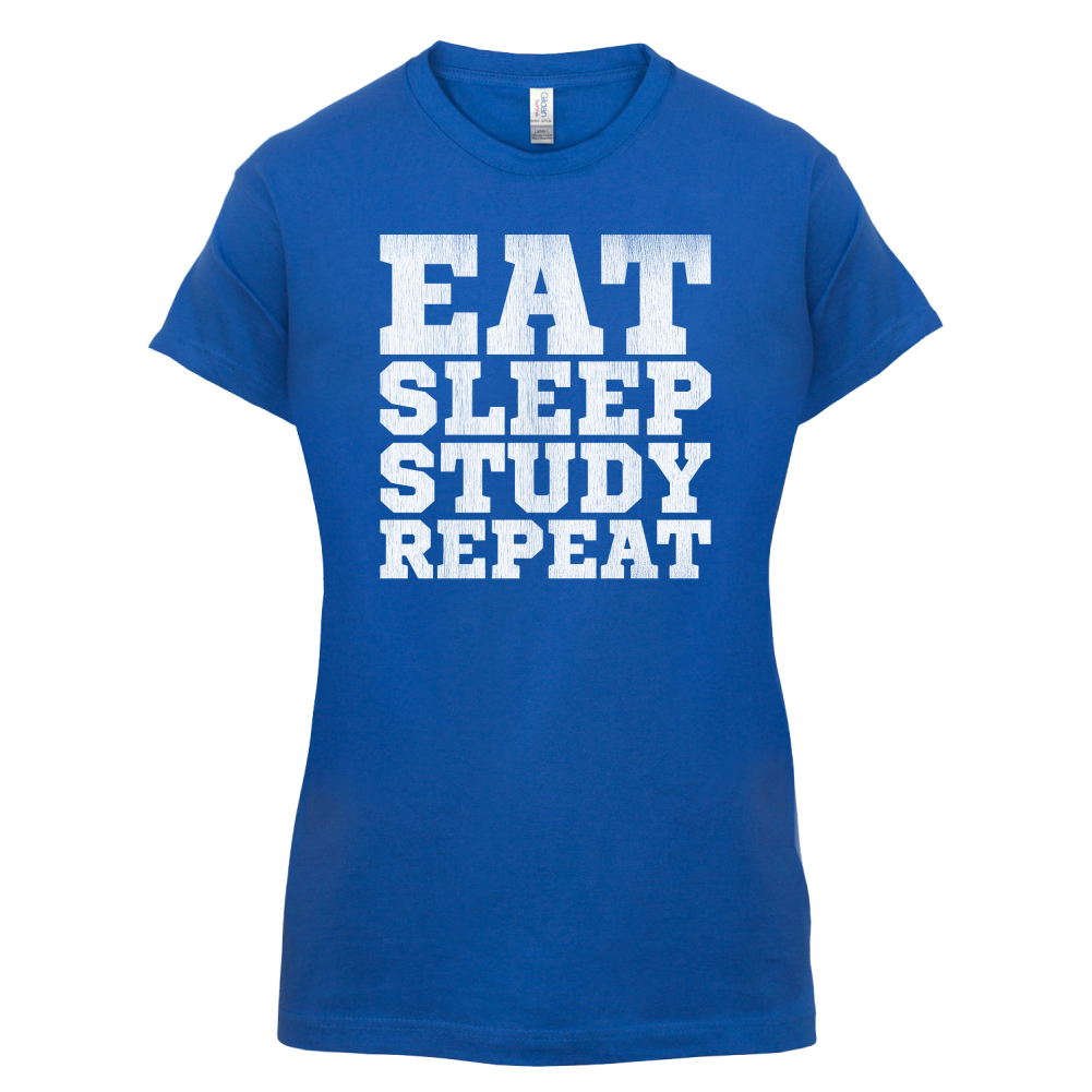 Eat Sleep Study Repeat T Shirt