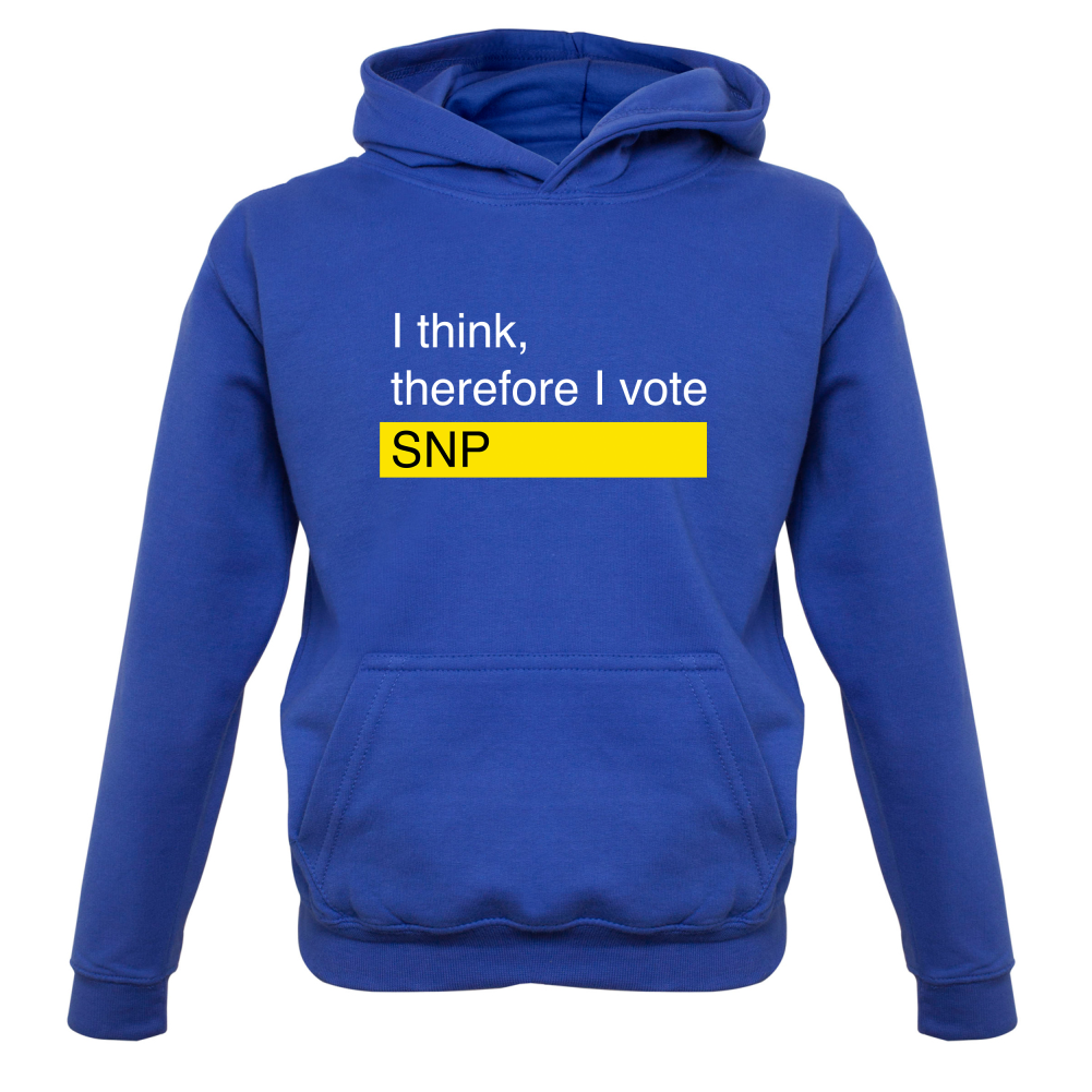 I think, therefore I vote SNP Kids T Shirt