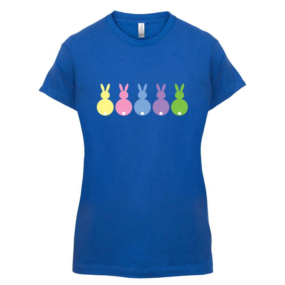 Multi Colour Easter Bunny's T Shirt