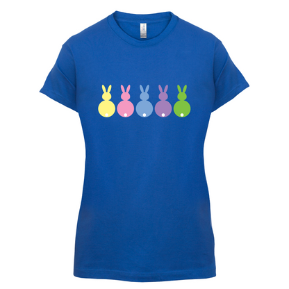 Multi Colour Easter Bunny's T Shirt