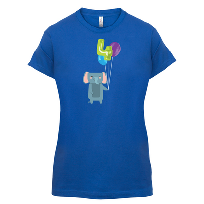 4th Birthday Elephant T Shirt
