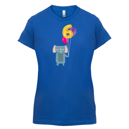 6th Birthday Elephant T Shirt