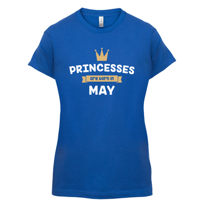 Princesses Are Born In May T Shirt