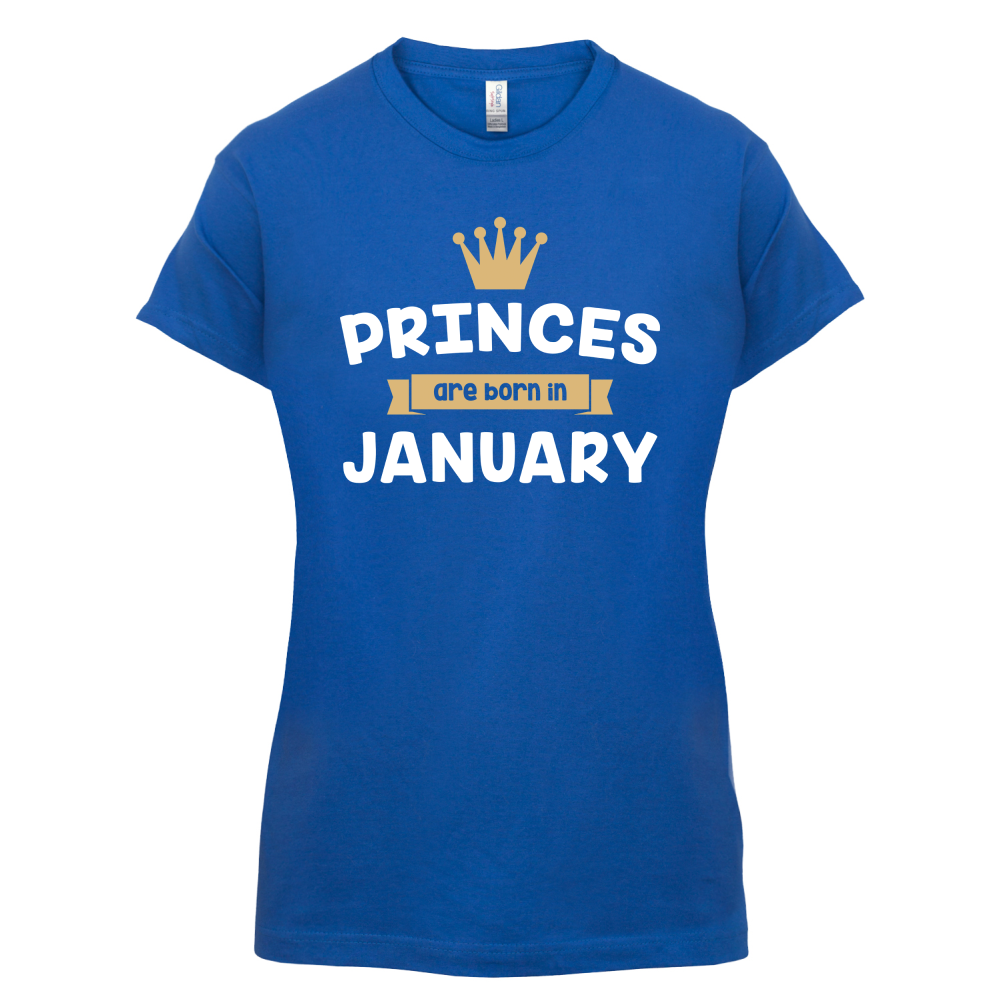 Princes Are Born In January T Shirt