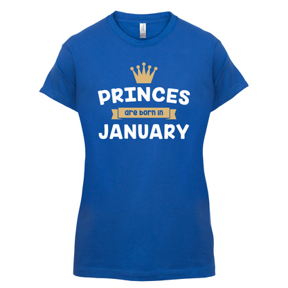Princes Are Born In January T Shirt