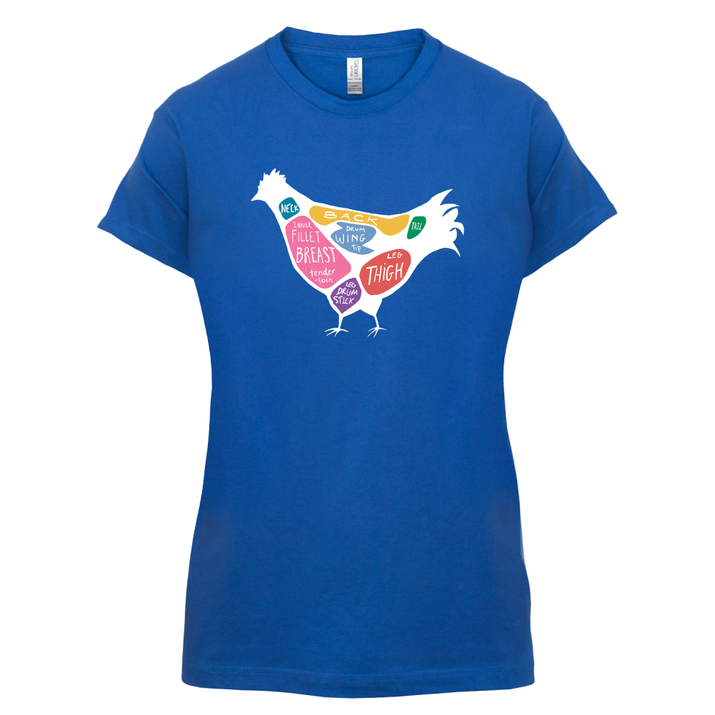 Butcher Chicken Diagram T Shirt
