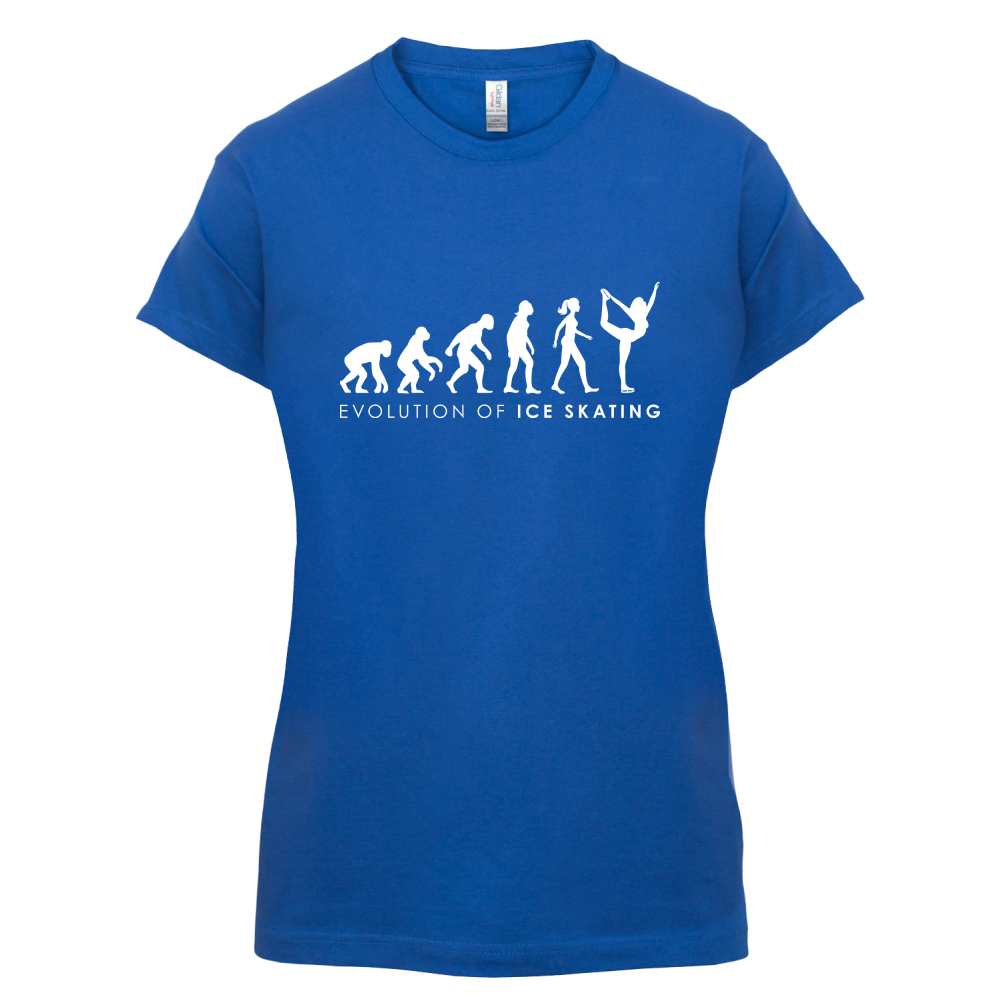 Evolution Of Woman Ice Skating T Shirt