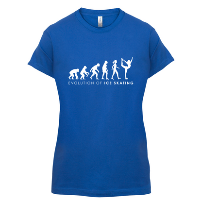Evolution Of Woman Ice Skating T Shirt