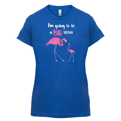 Big Sister Flamingo  T Shirt