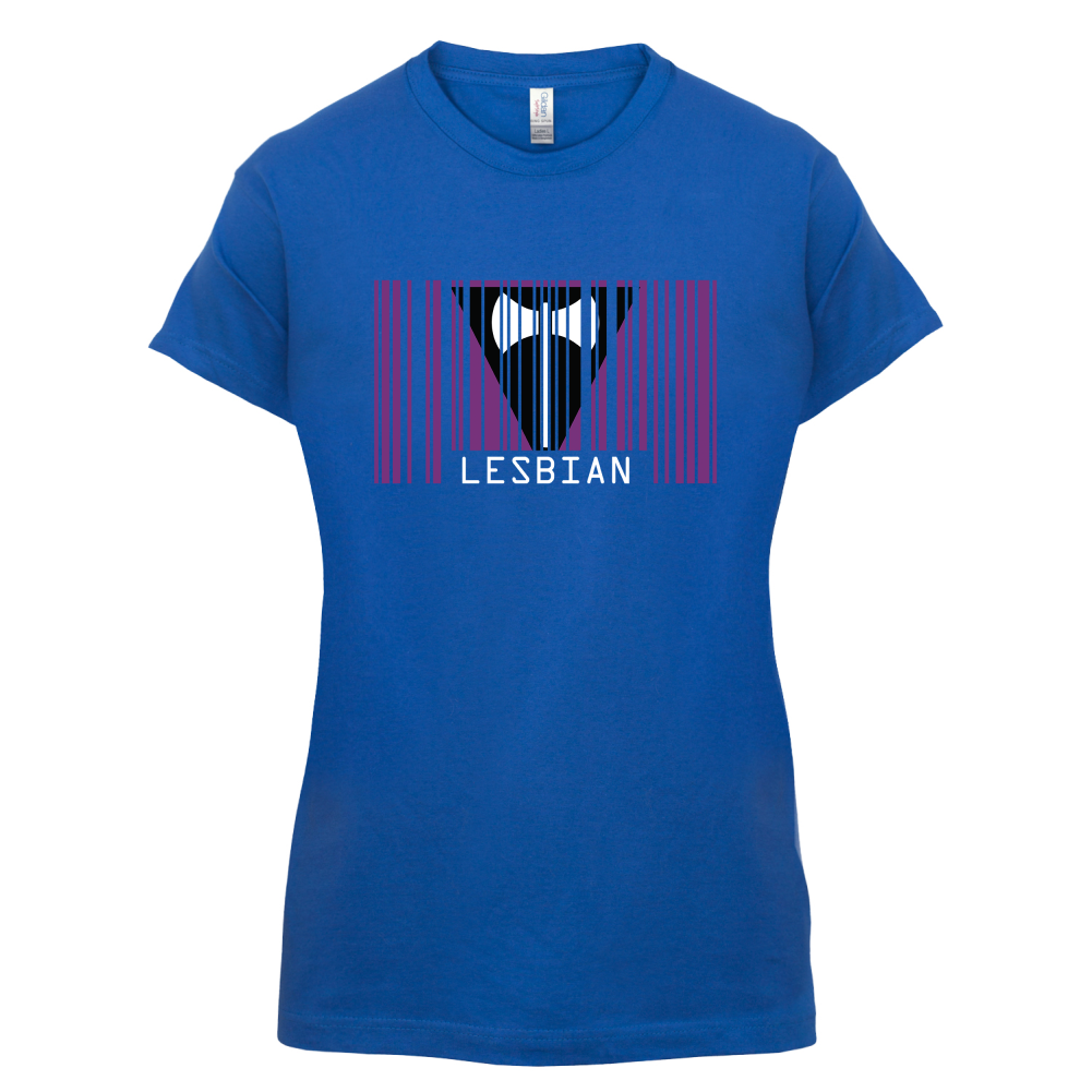 LGBT Barcode Flags - Lesbian T Shirt