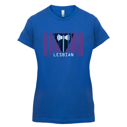 LGBT Barcode Flags - Lesbian T Shirt