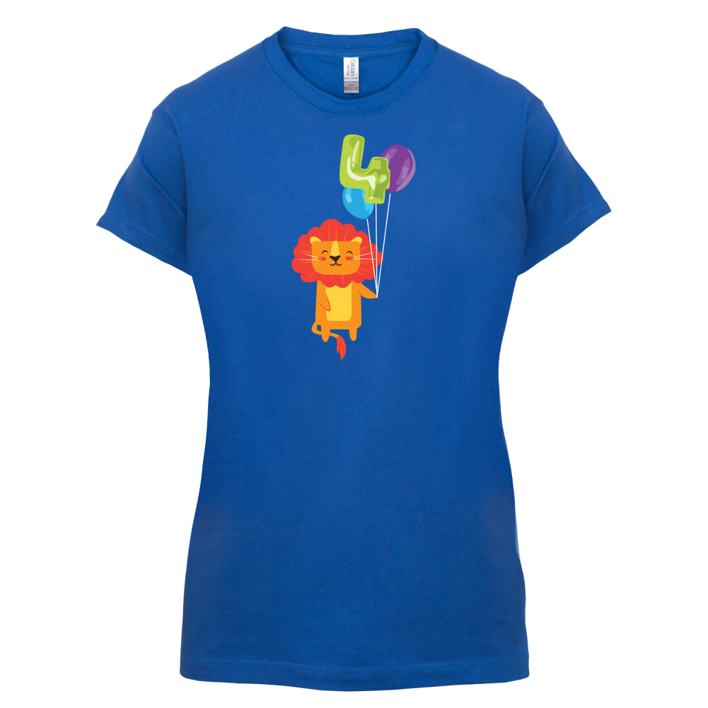 4th Birthday Lion T Shirt