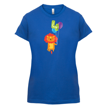 4th Birthday Lion T Shirt