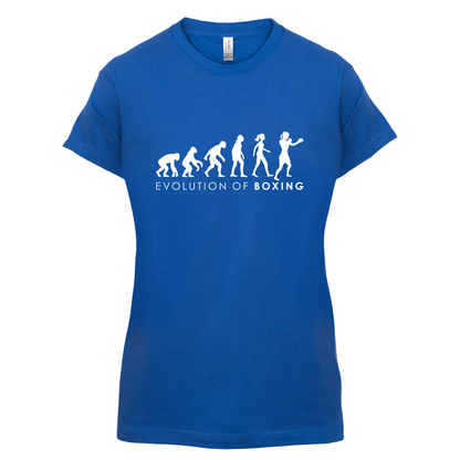 Evolution Of Woman Boxing T Shirt