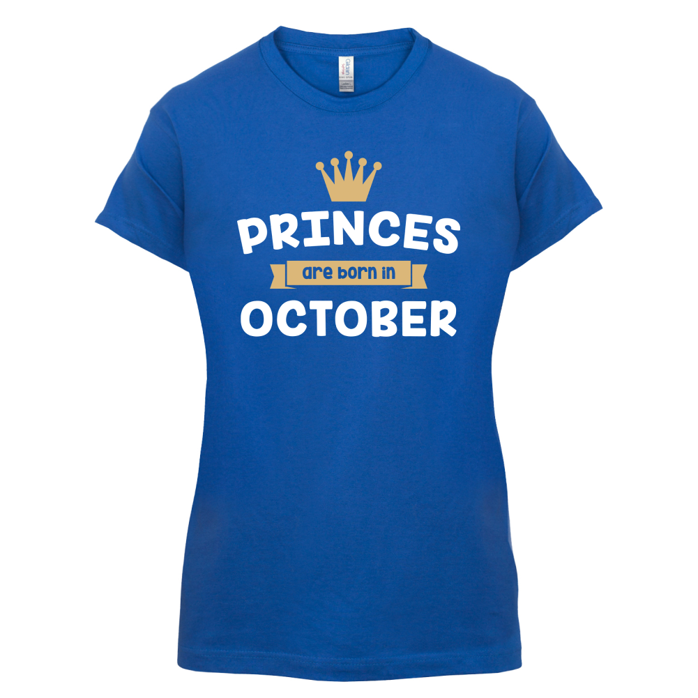 Princes Are Born In October T Shirt