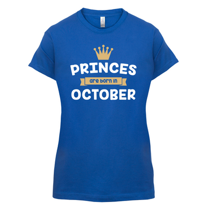 Princes Are Born In October T Shirt