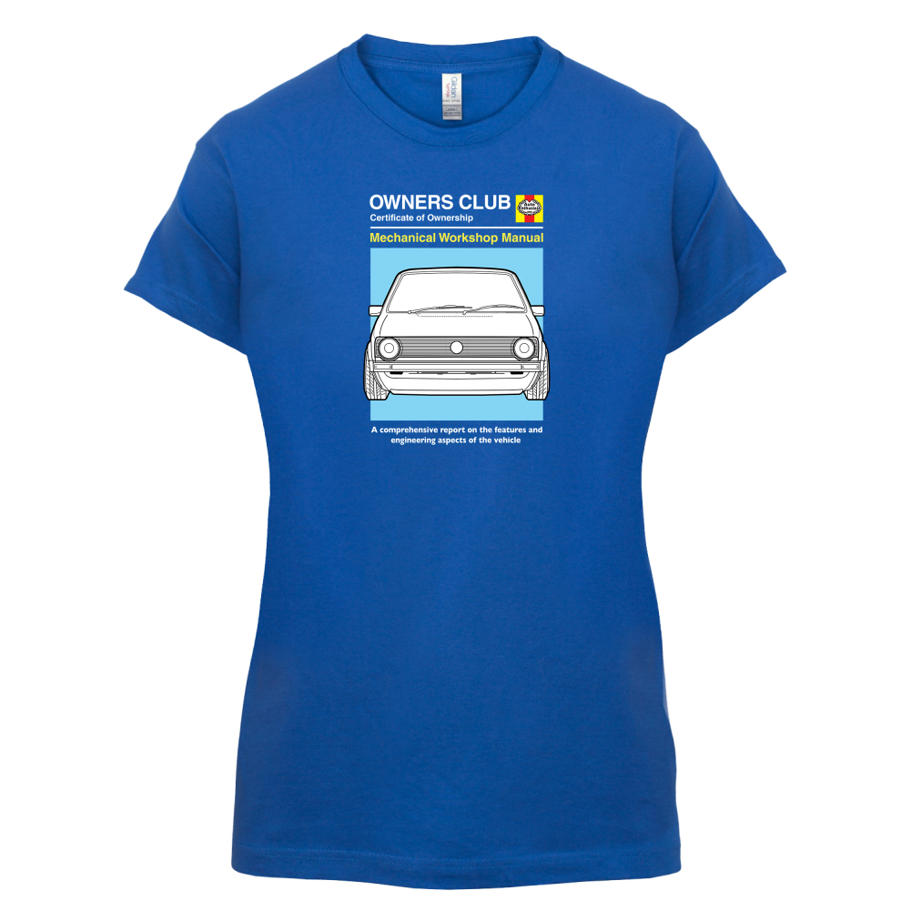 Car Owners Manual Golf MK1 T Shirt