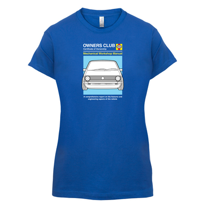 Car Owners Manual Golf MK1 T Shirt