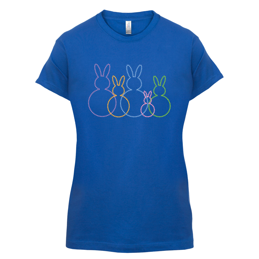 Bunny Family Outline T Shirt