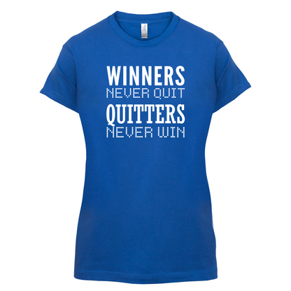 Winners Never Quit T Shirt