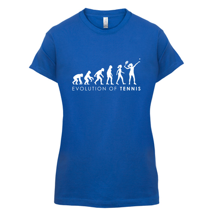 Evolution Of Woman Tennis T Shirt