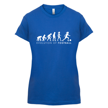 Evolution Of Woman Football T Shirt