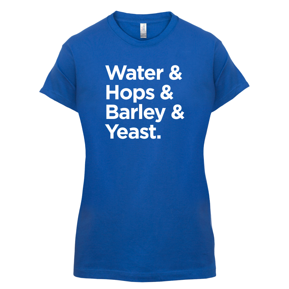 Watrer & Hops & Barley & Yeast T Shirt