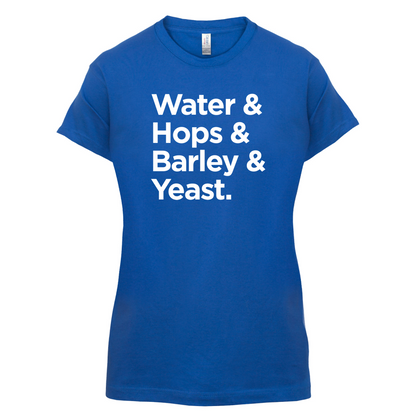 Watrer & Hops & Barley & Yeast T Shirt