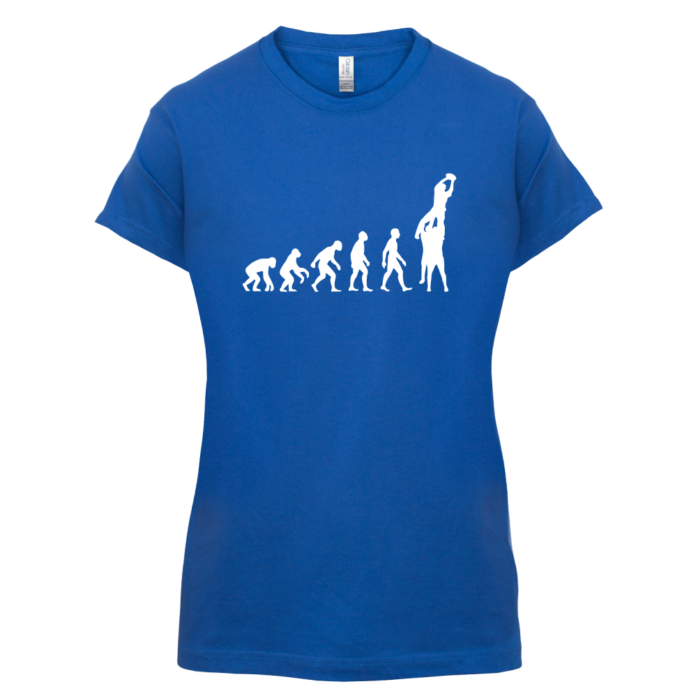 Evolution of Rugby Line Out T Shirt
