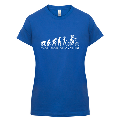 Evolution Of Woman Cycling T Shirt