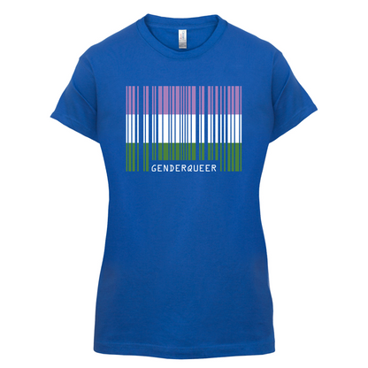 LGBT Barcode Flags - Gender Queer T Shirt