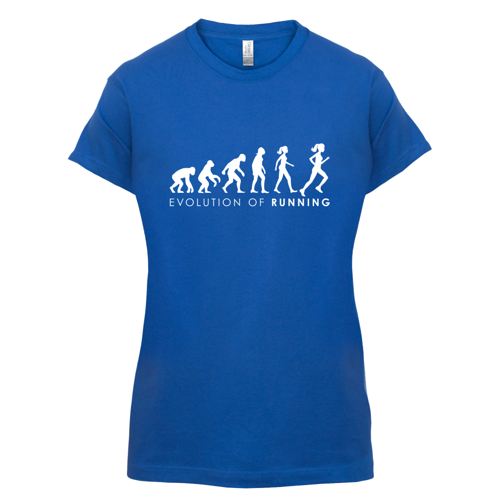 Evolution Of Woman Running T Shirt