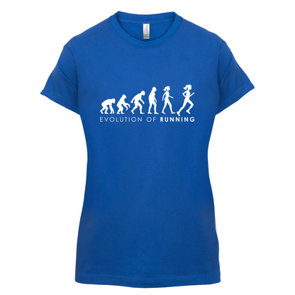 Evolution Of Woman Running T Shirt