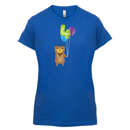 4th Birthday Bear T Shirt