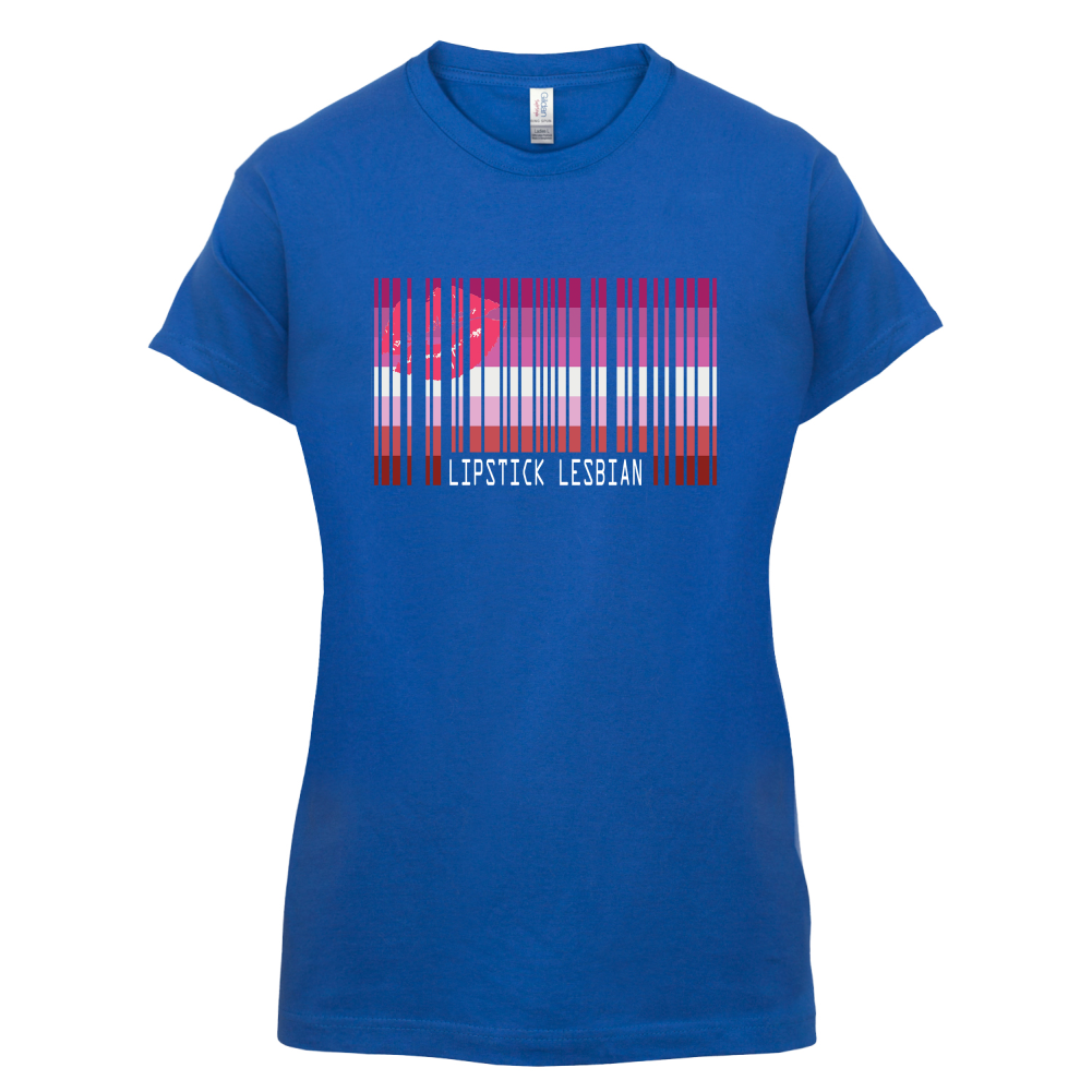 LGBT Barcode Flags - Lipstick Lesbian T Shirt