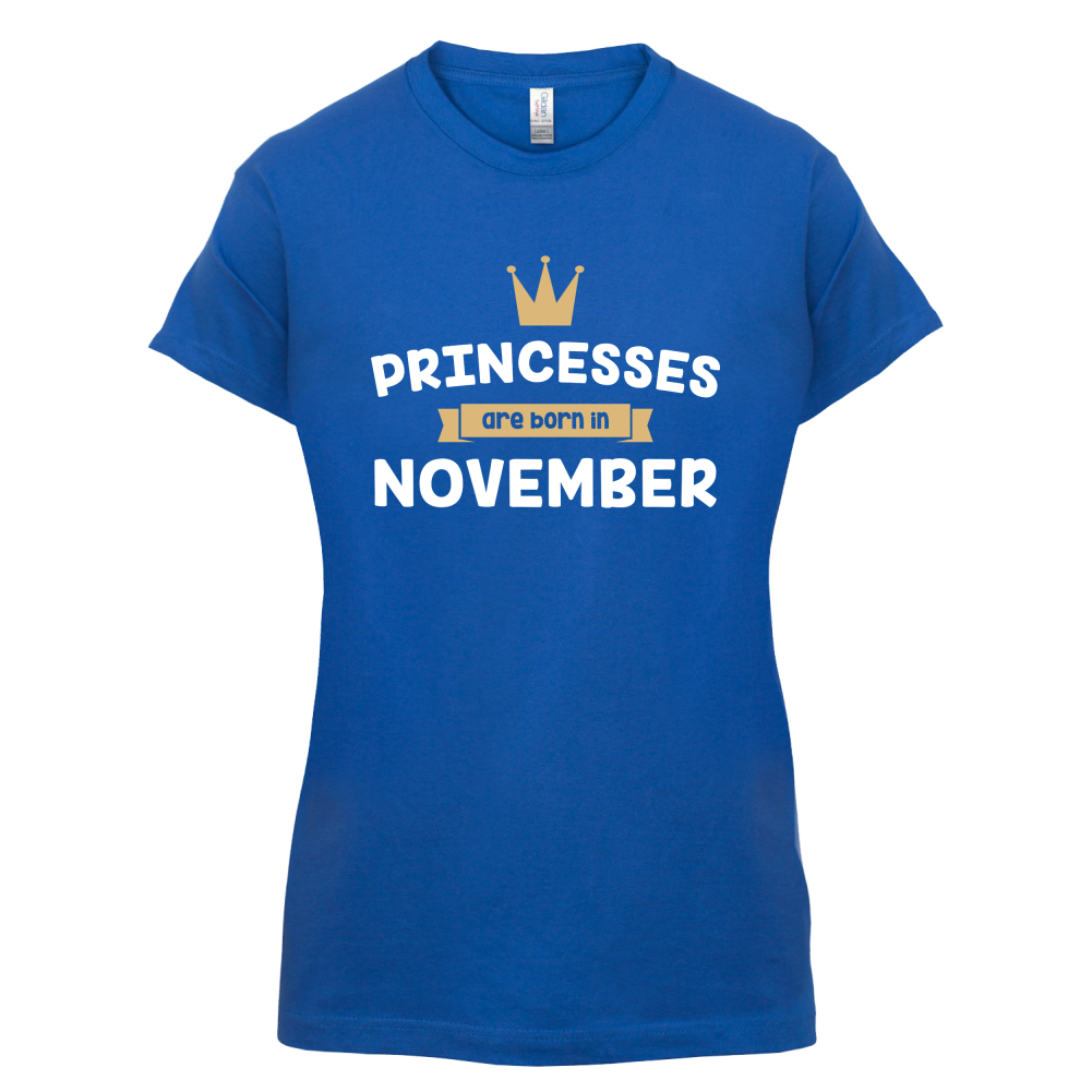 Princesses Are Born In November T Shirt