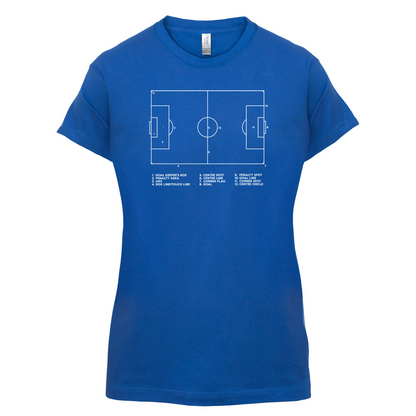 Football Pitch Diagram T Shirt