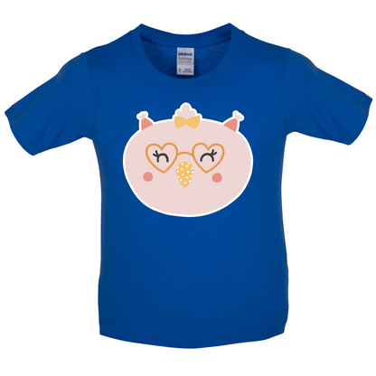 Smiley Face Chick Kids T Shirt