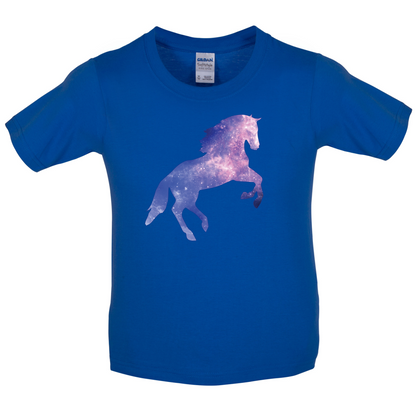 Galaxy Horse Kids T Shirt
