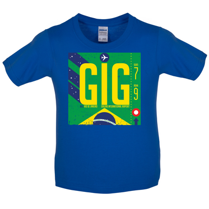 Rio Airport Kids T Shirt