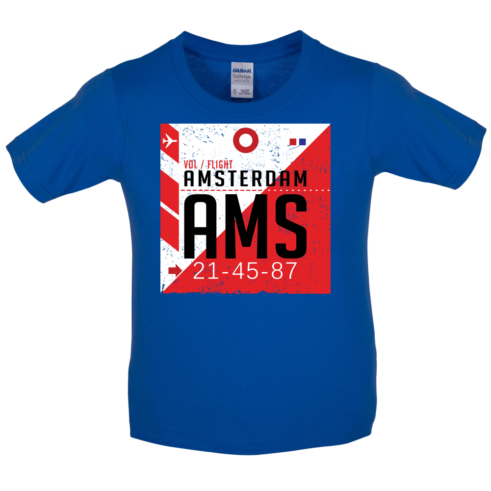 Amsterdam Airport  Kids T Shirt