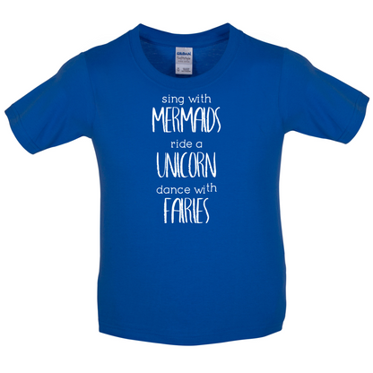 Sing With Mermaaids Kids T Shirt