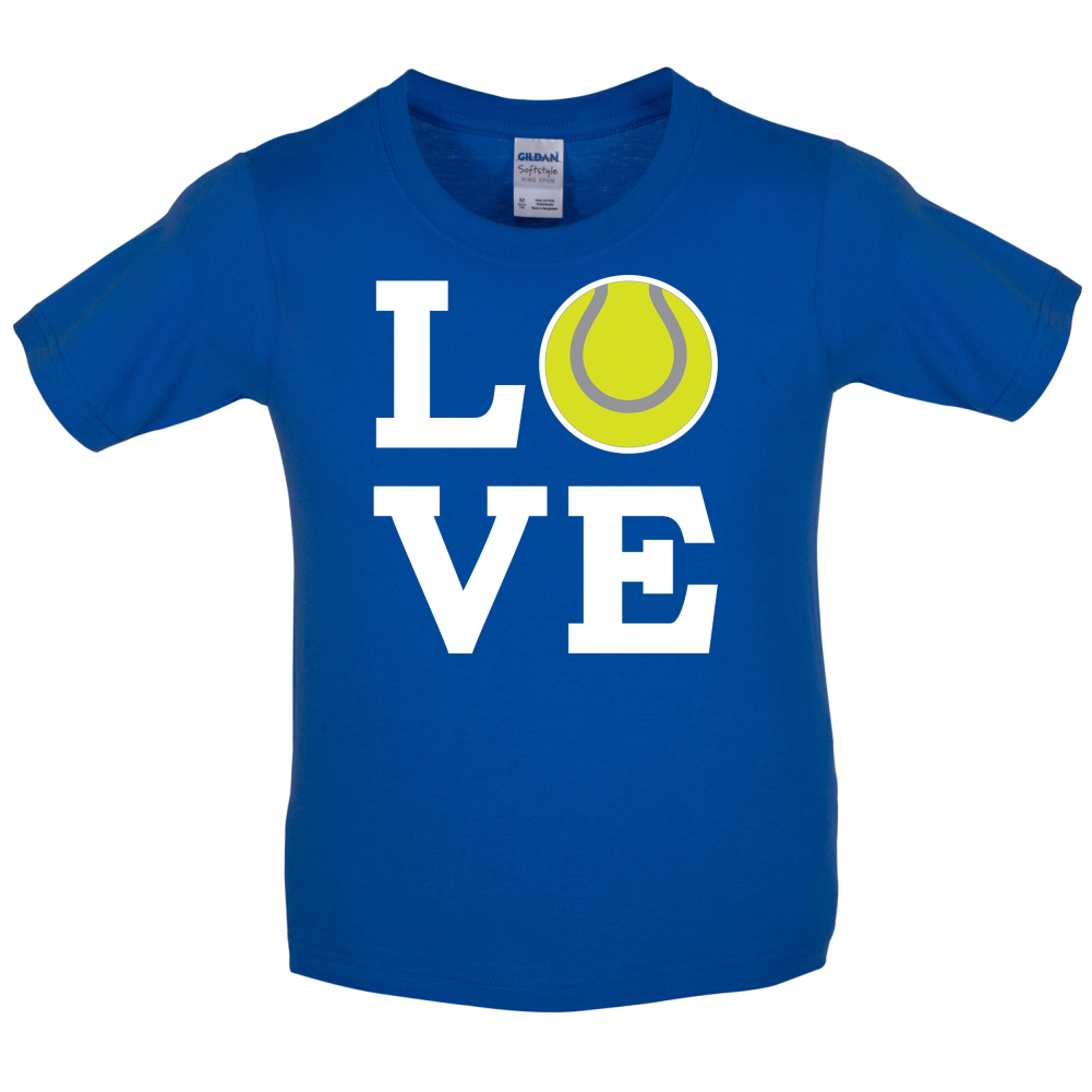 Love Tennis Kids T Shirt