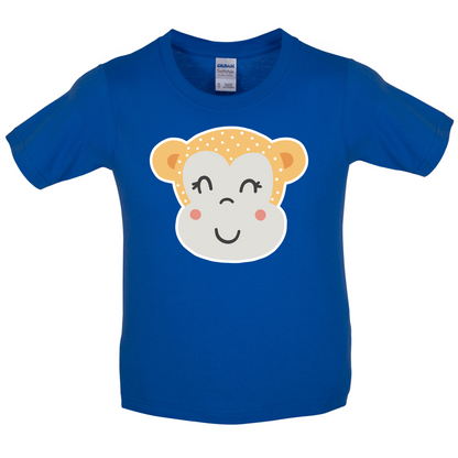 Smiley Face Monkey  Kids T Shirt