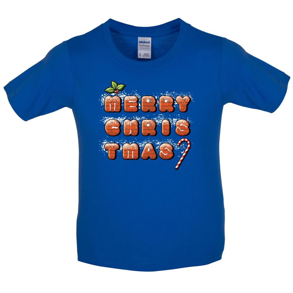 Merry Christmas Biscuits Kids T Shirt