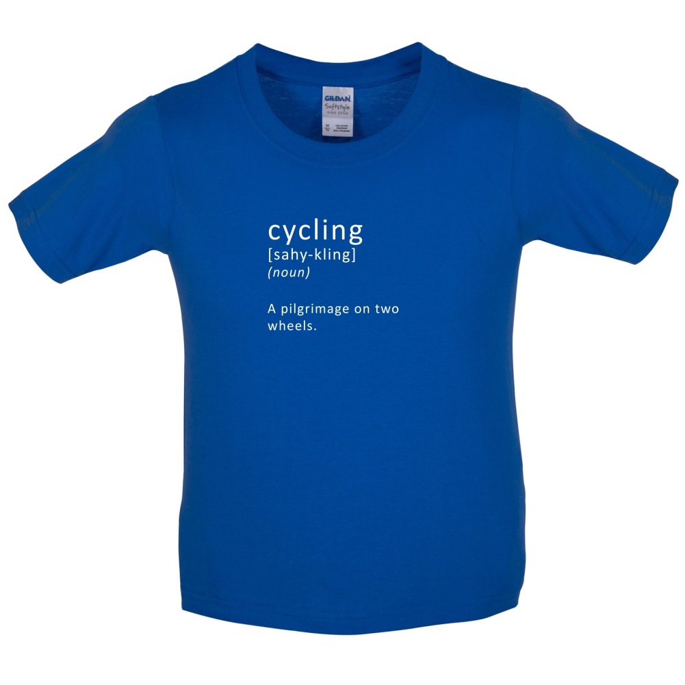 Funny Definition Cycling Kids T Shirt