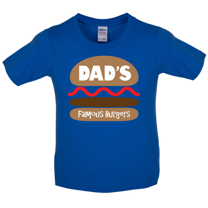 Dad's Famous Burgers Kids T Shirt