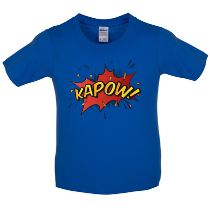 Kapow! Word Art Kids T Shirt
