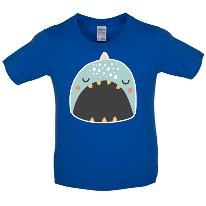 Smiley Face Narwhal Kids T Shirt