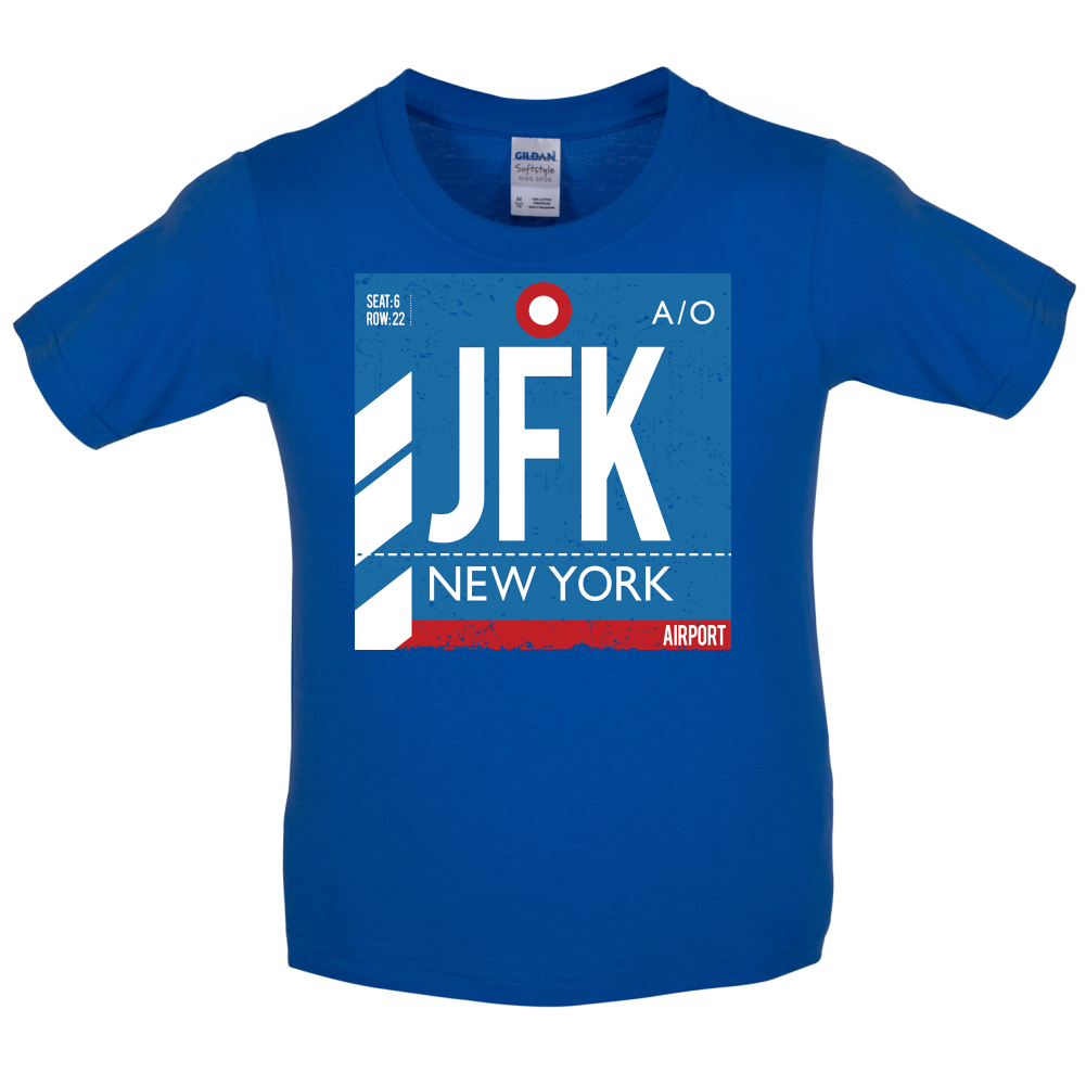 New York Airport Kids T Shirt